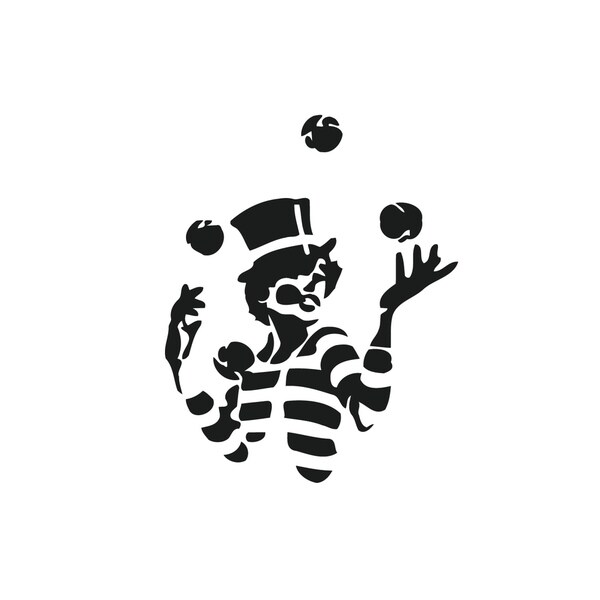 Shop Juggling Mime Vinyl Wall Art - Free Shipping On Orders Over $45 ...