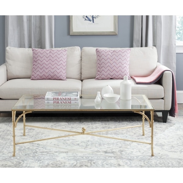 Shop Safavieh Maurice Gold Coffee Table - On Sale - Free Shipping Today ...