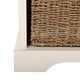 lonan white storage bench