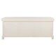 lonan white storage bench