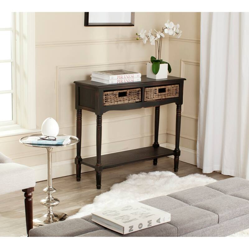 SAFAVIEH Corbin Brown Console - 35.8" x 13" x 31.9"