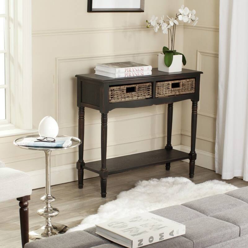 SAFAVIEH Corbin Brown Console - 35.8" x 13" x 31.9"
