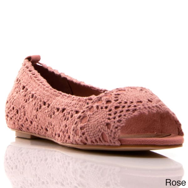 Envy Womens Box Office Lace Open toe Flats