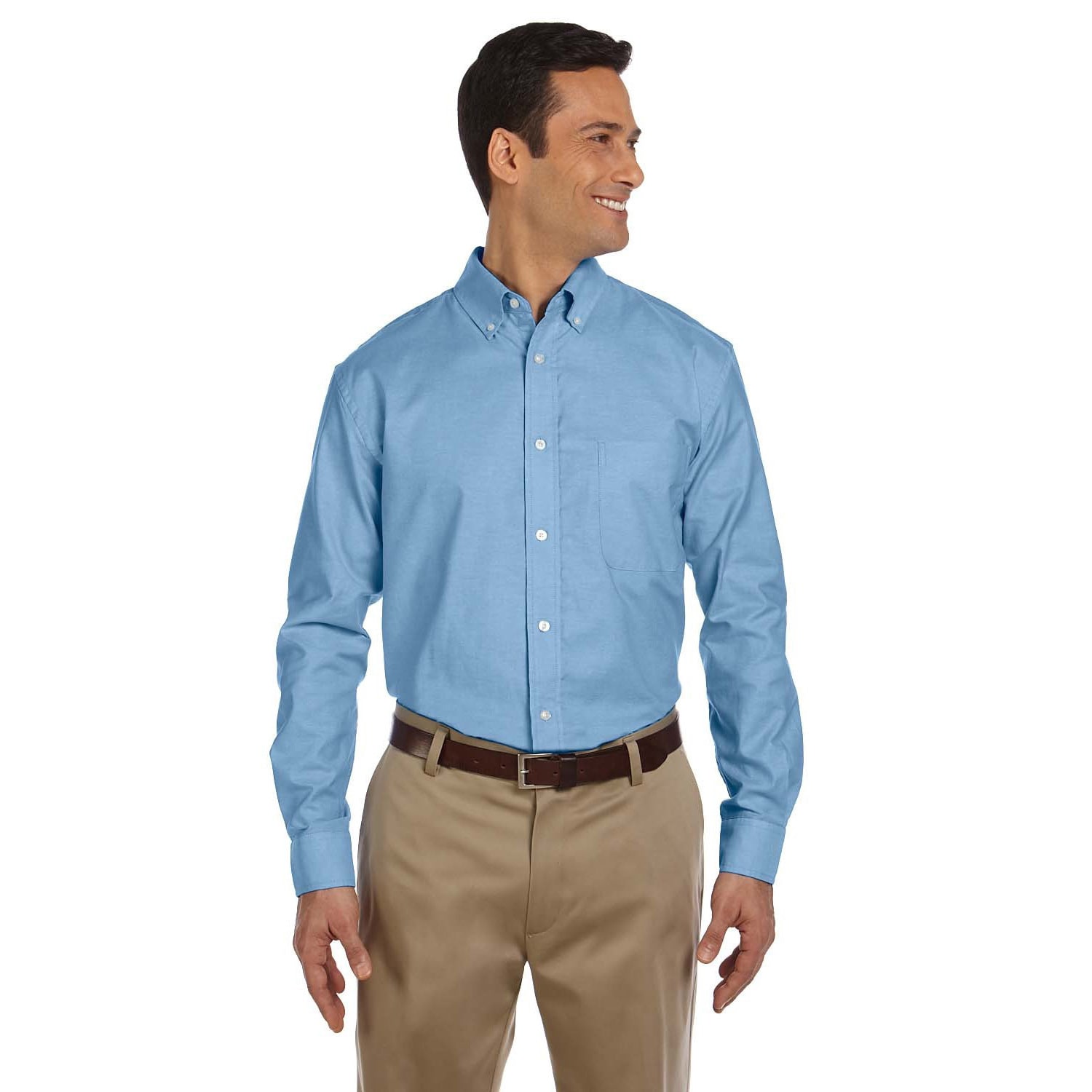 Mens Long sleeve Stain release Oxford