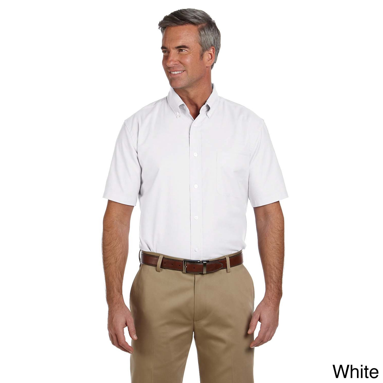 Mens Short sleeve Stain release Oxford