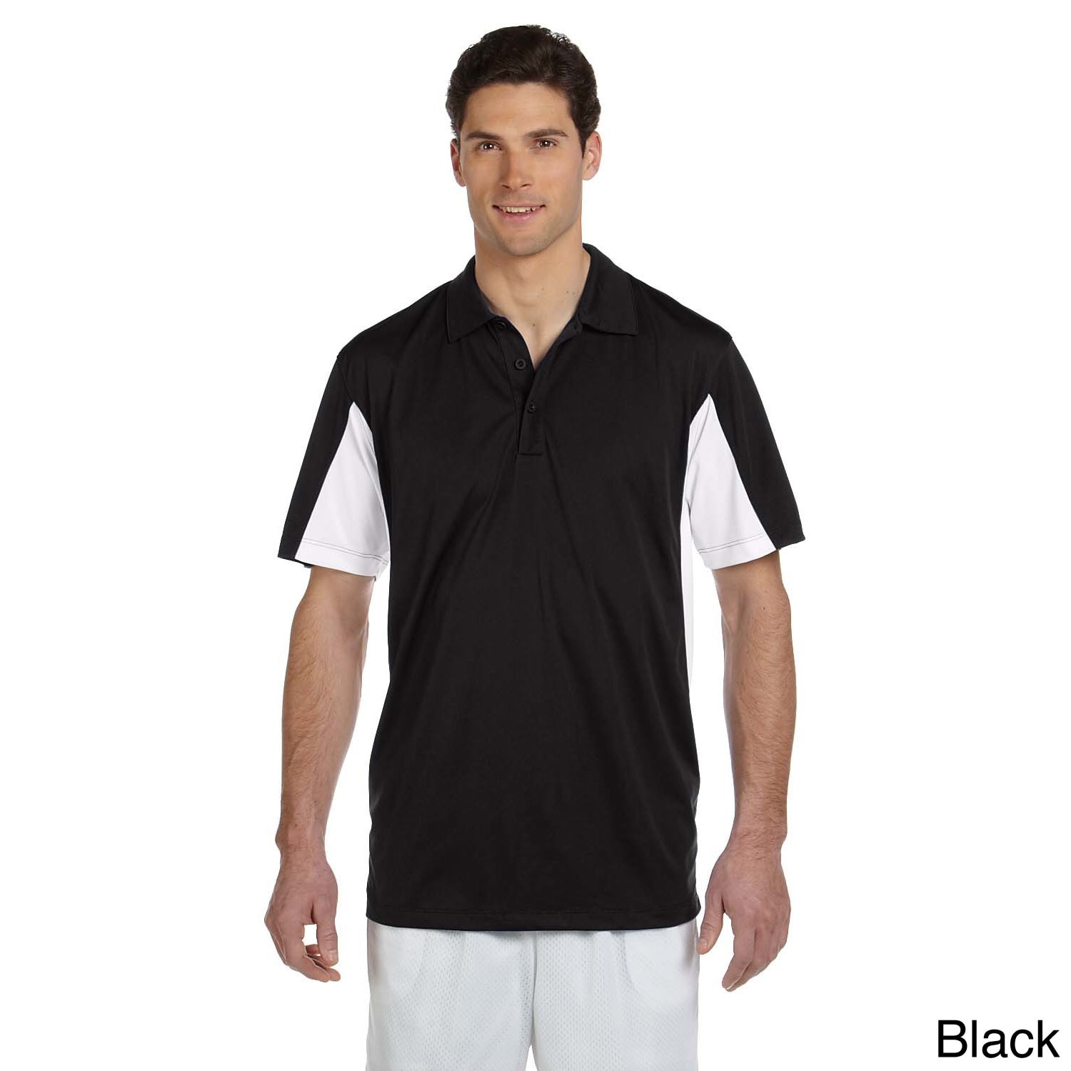 Mens Side Blocked Micro pique Polo