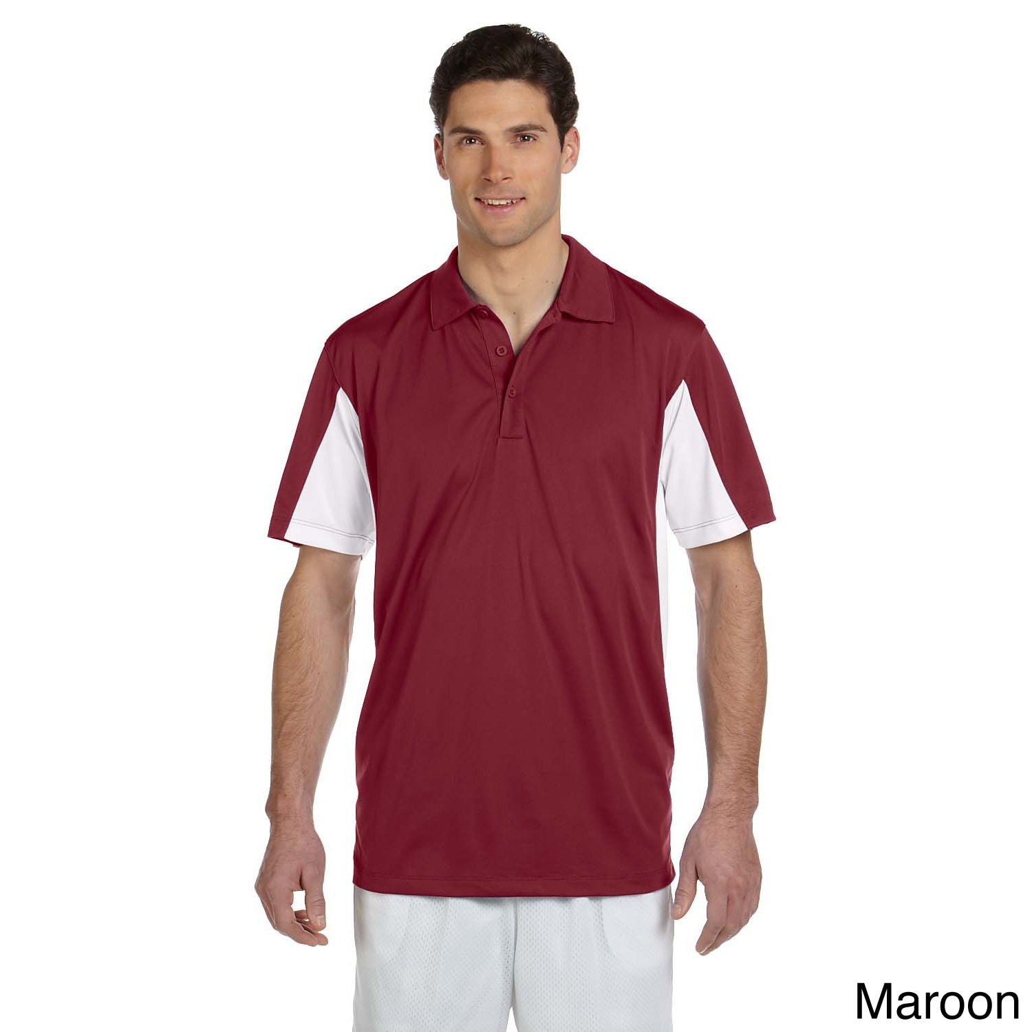 Harriton Mens Side Blocked Micro pique Polo Multi Size XXL