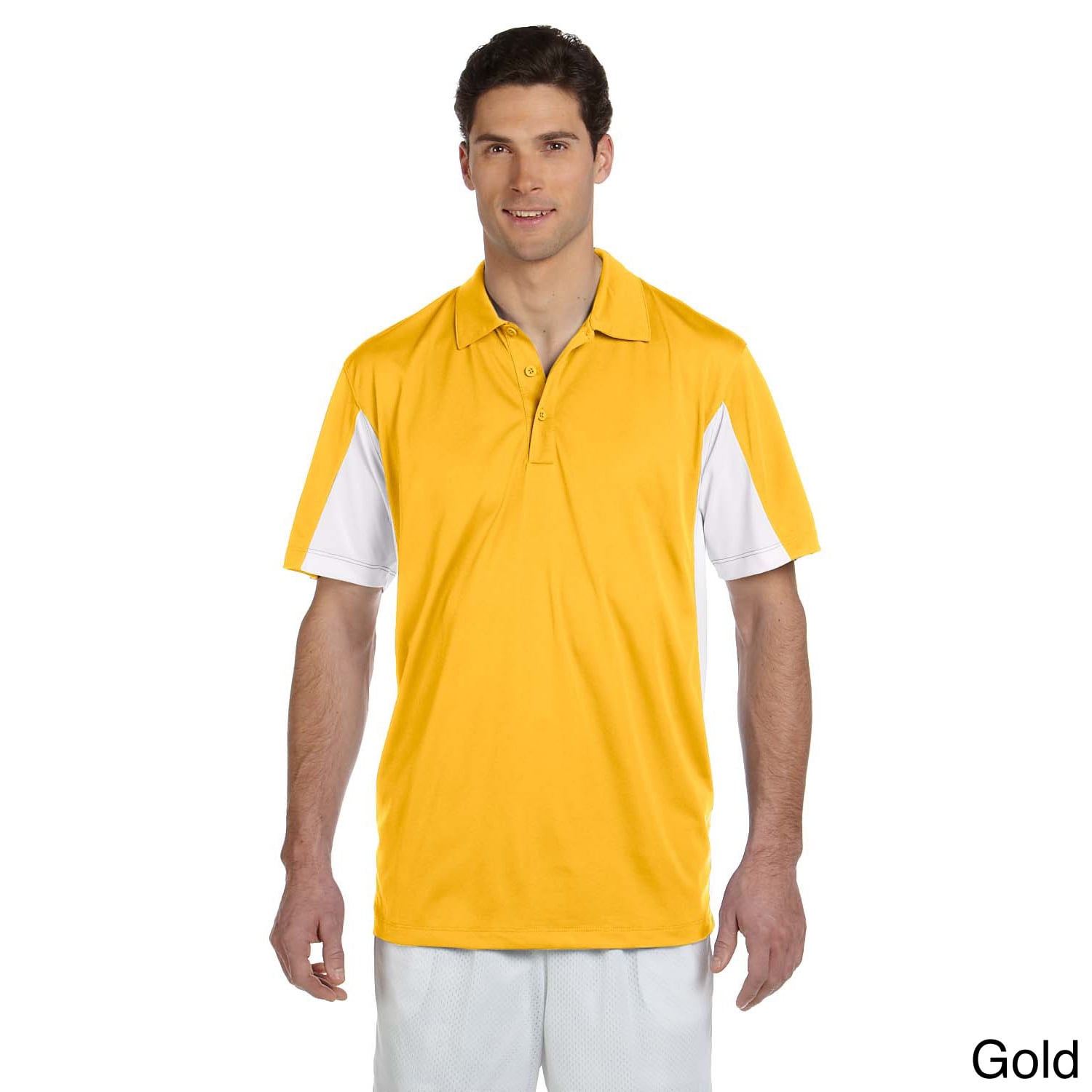 Harriton Mens Side Blocked Micro pique Polo Multi Size XXL