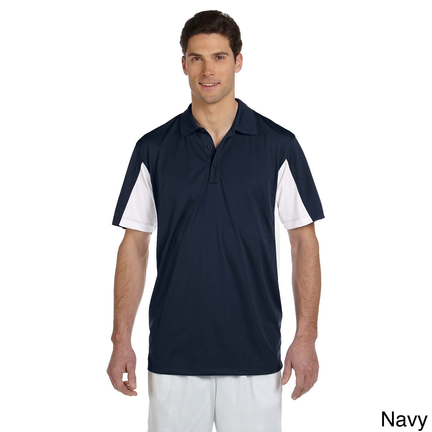 Harriton Mens Side Blocked Micro pique Polo Multi Size XXL