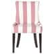 preview thumbnail 5 of 7, SAFAVIEH Dining Lester Pink/ White Stripe Dining Chairs (Set of 2) - 22" x 24.8" x 36.4"