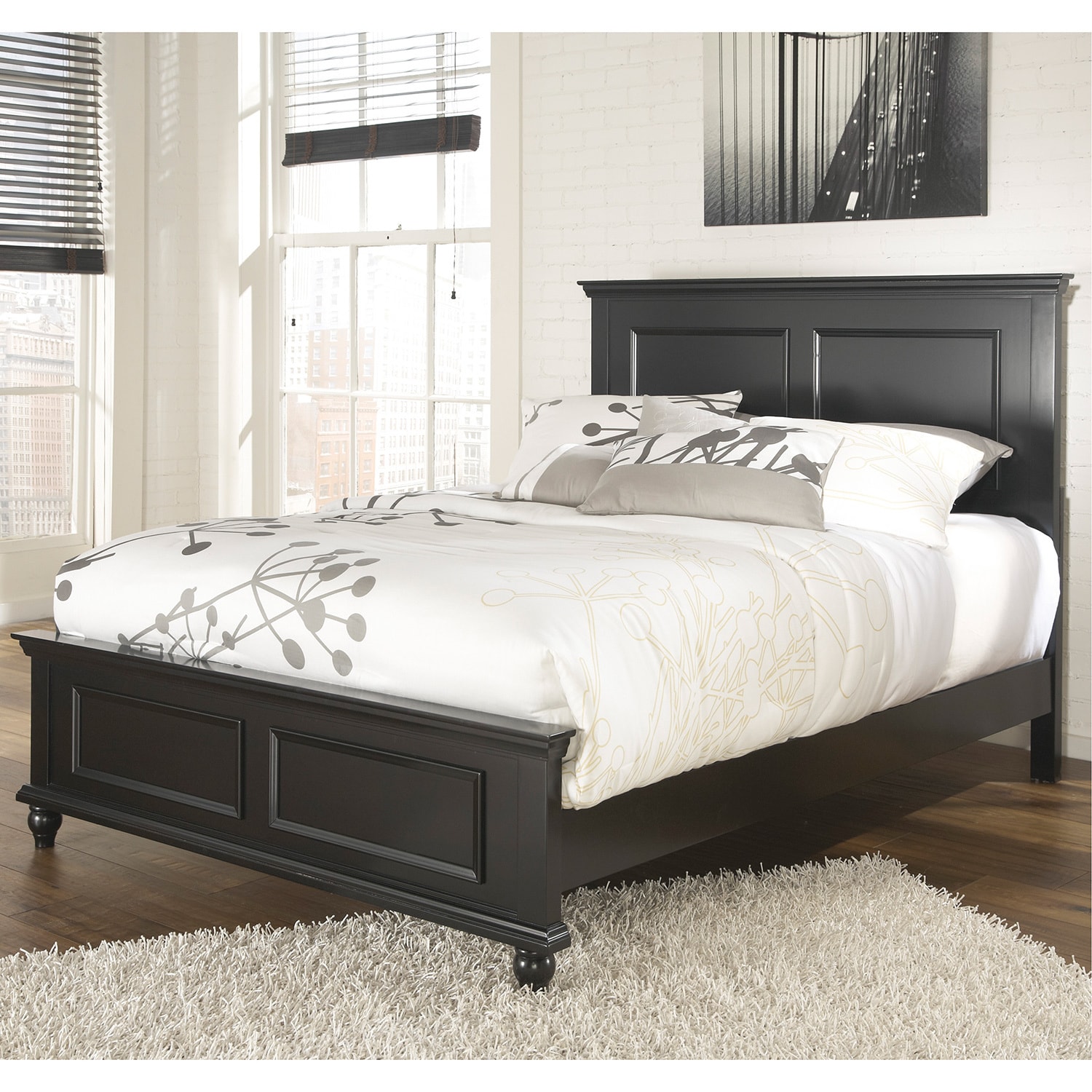 Signature Design By Ashley Owingsville Black King Panel Bed