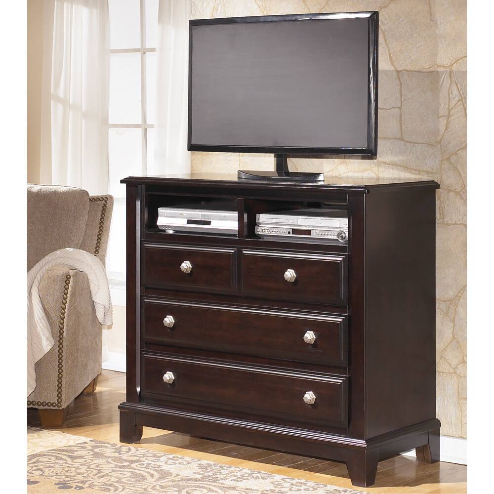 Signature Design by Ashley Ridgley Dark Brown Media Chest