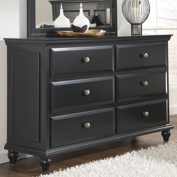 ashley black 6 drawer dresser VIRGINIA BLACK JERSEY RHINESTONE MAXI DRESS – Bella Galvan main image 1