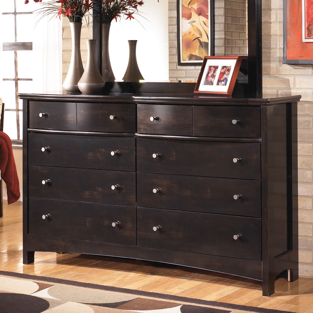 Signature Design By Ashley Harmony Dark Brown 8 drawer Dresser