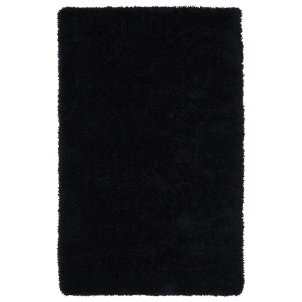 Somette Portside Black Shag Area Rug (2 x 3)