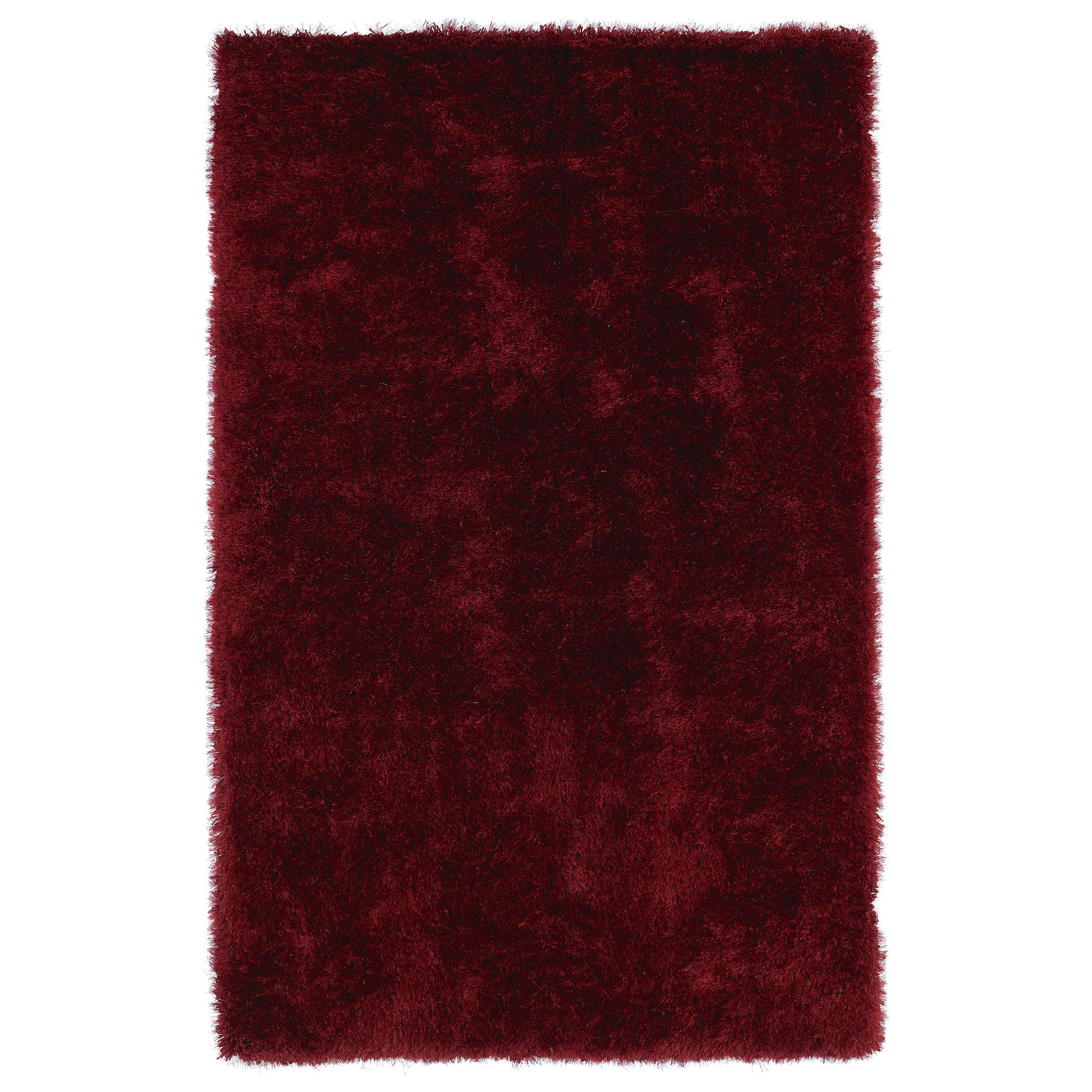 Hand tufted Silky Shag Brick Rug (2 X 3)