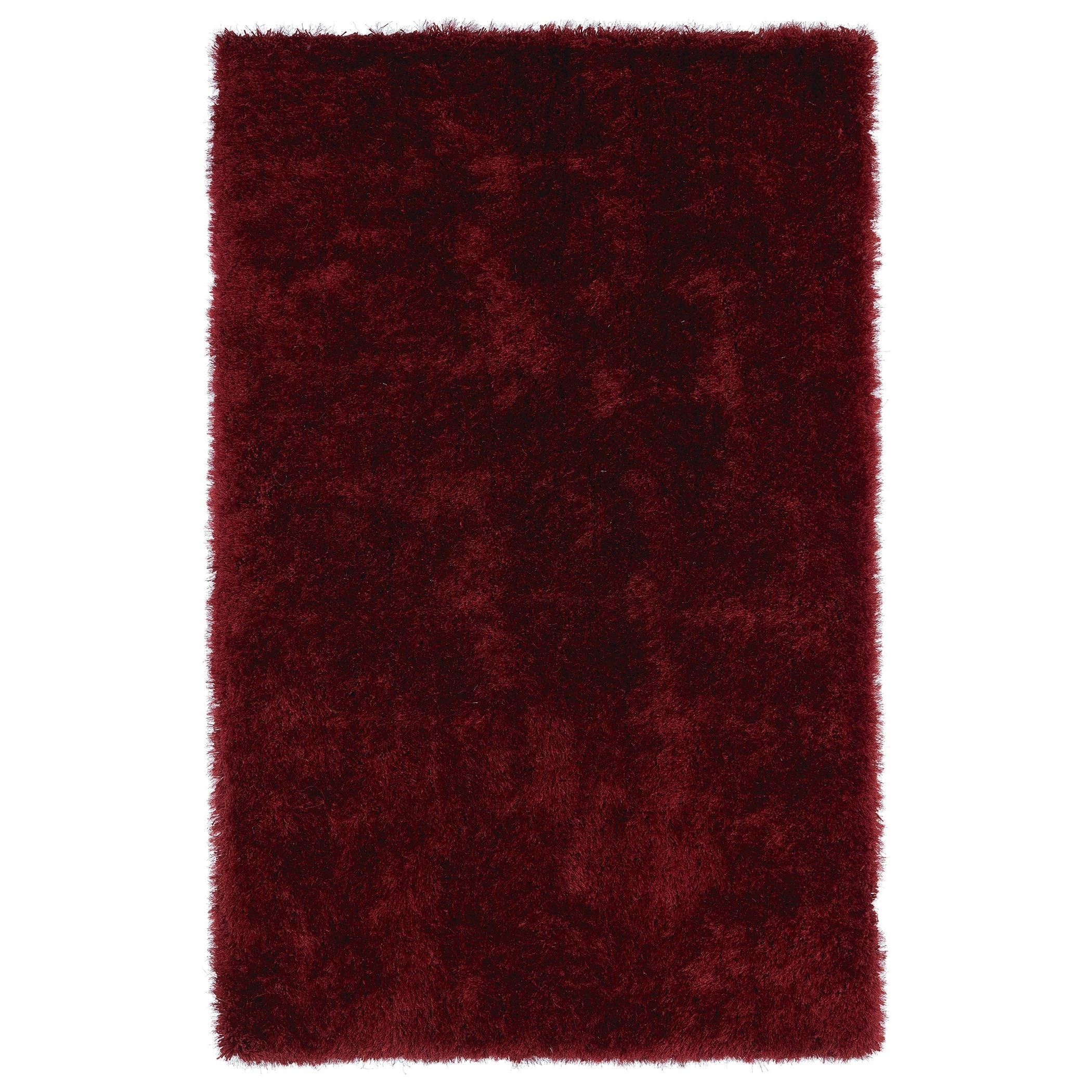 Hand tufted Silky Shag Brick Rug (5 X 7)