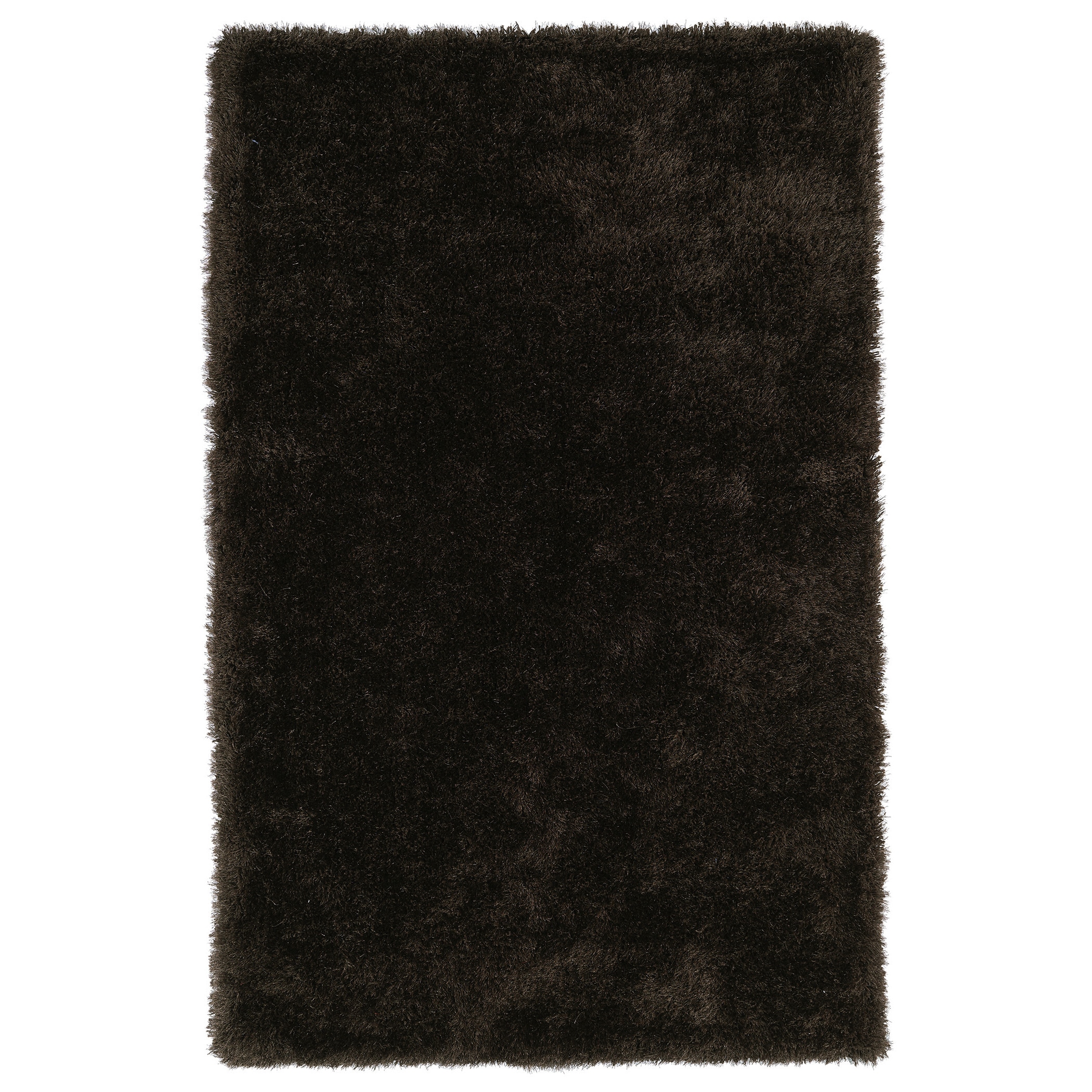 Hand tufted Silky Shag Chocolate Rug (9 X 12)