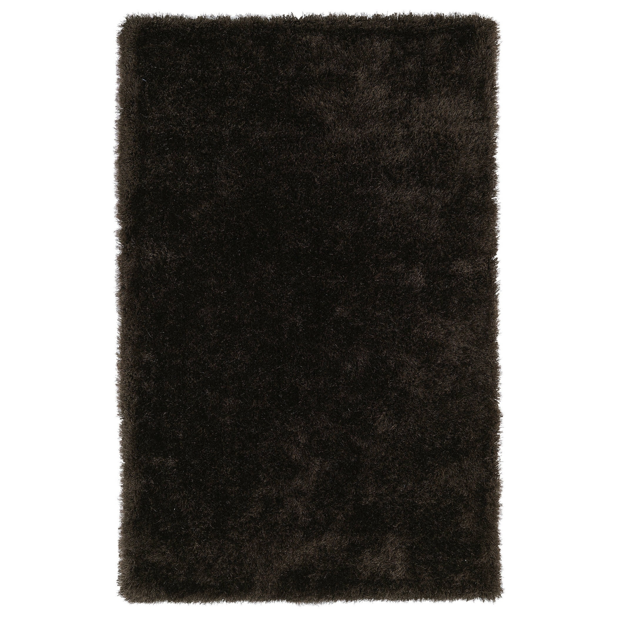 Hand tufted Silky Shag Chocolate Rug (8 X 10)