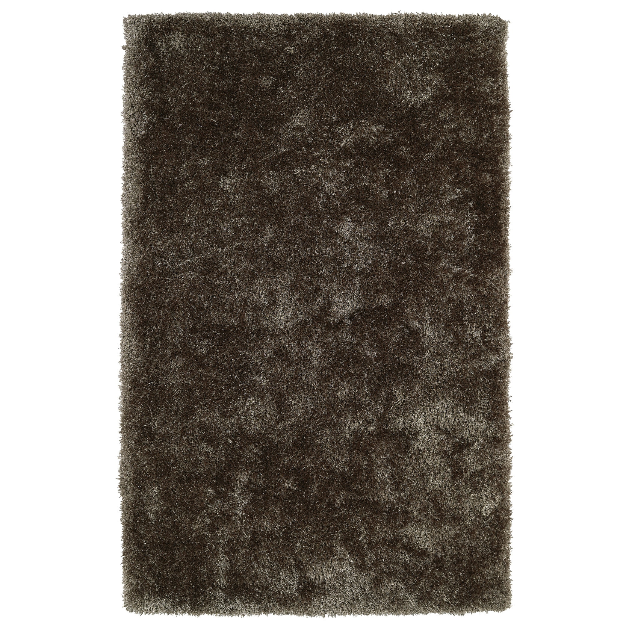 Hand tufted Silky Shag Light Brown Rug (2 X 3)