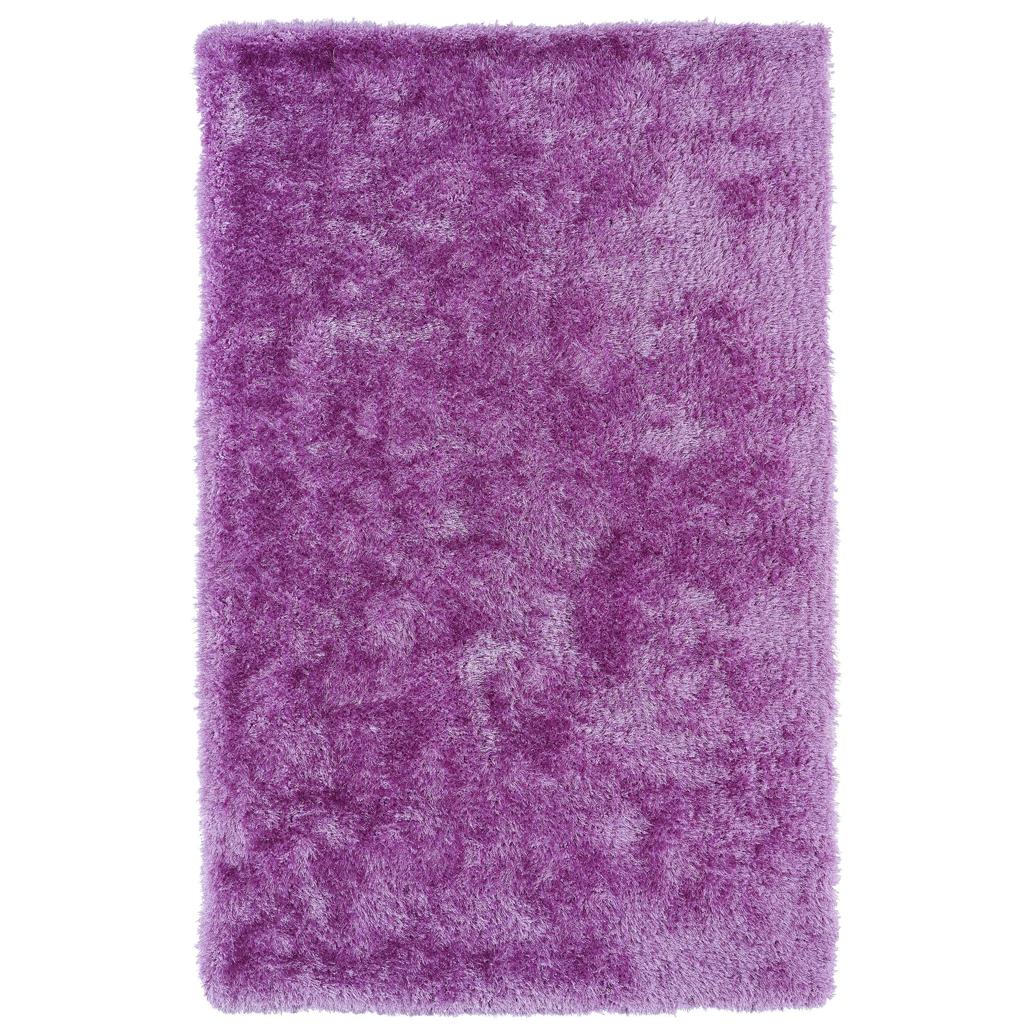 Hand tufted Silky Shag Lilac Rug (3 X 5)