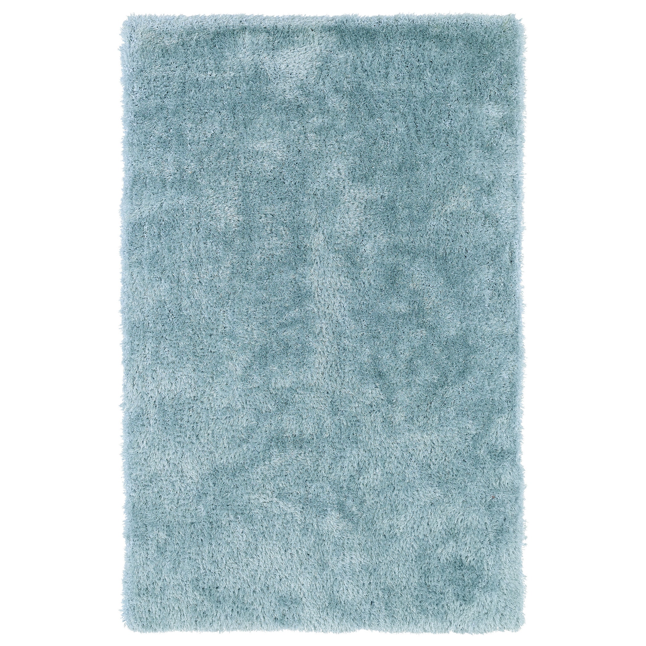 Hand tufted Silky Shag Light Blue Rug (9 X 12)