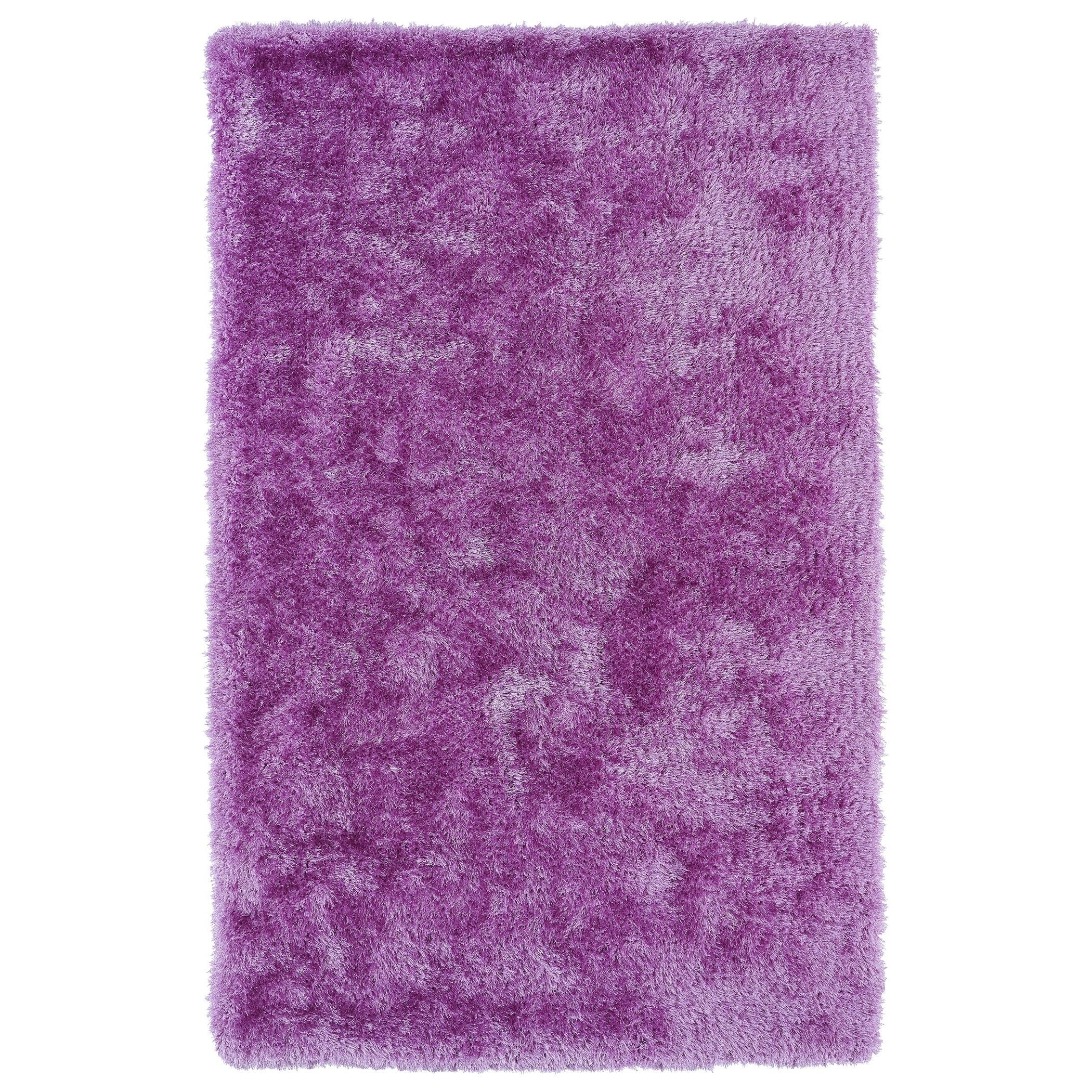 Hand tufted Silky Shag Lilac Rug (8 X 10)