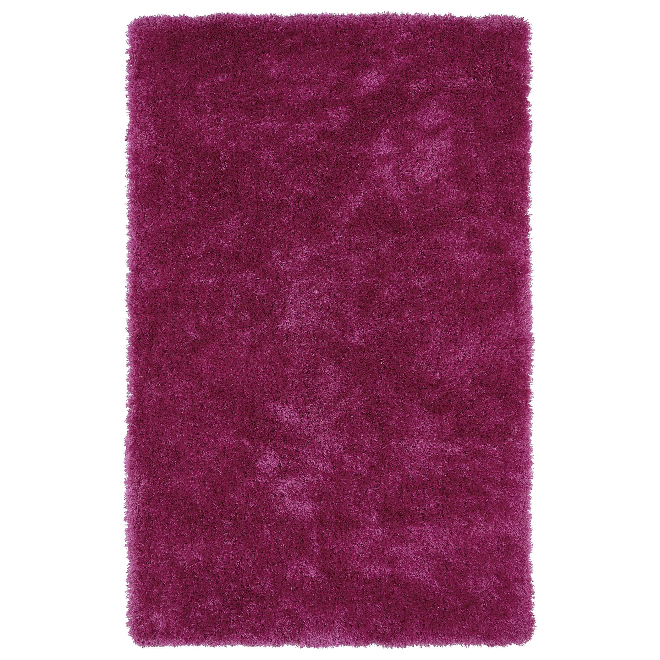 Hand tufted Silky Shag Pink Rug (2 X 3)