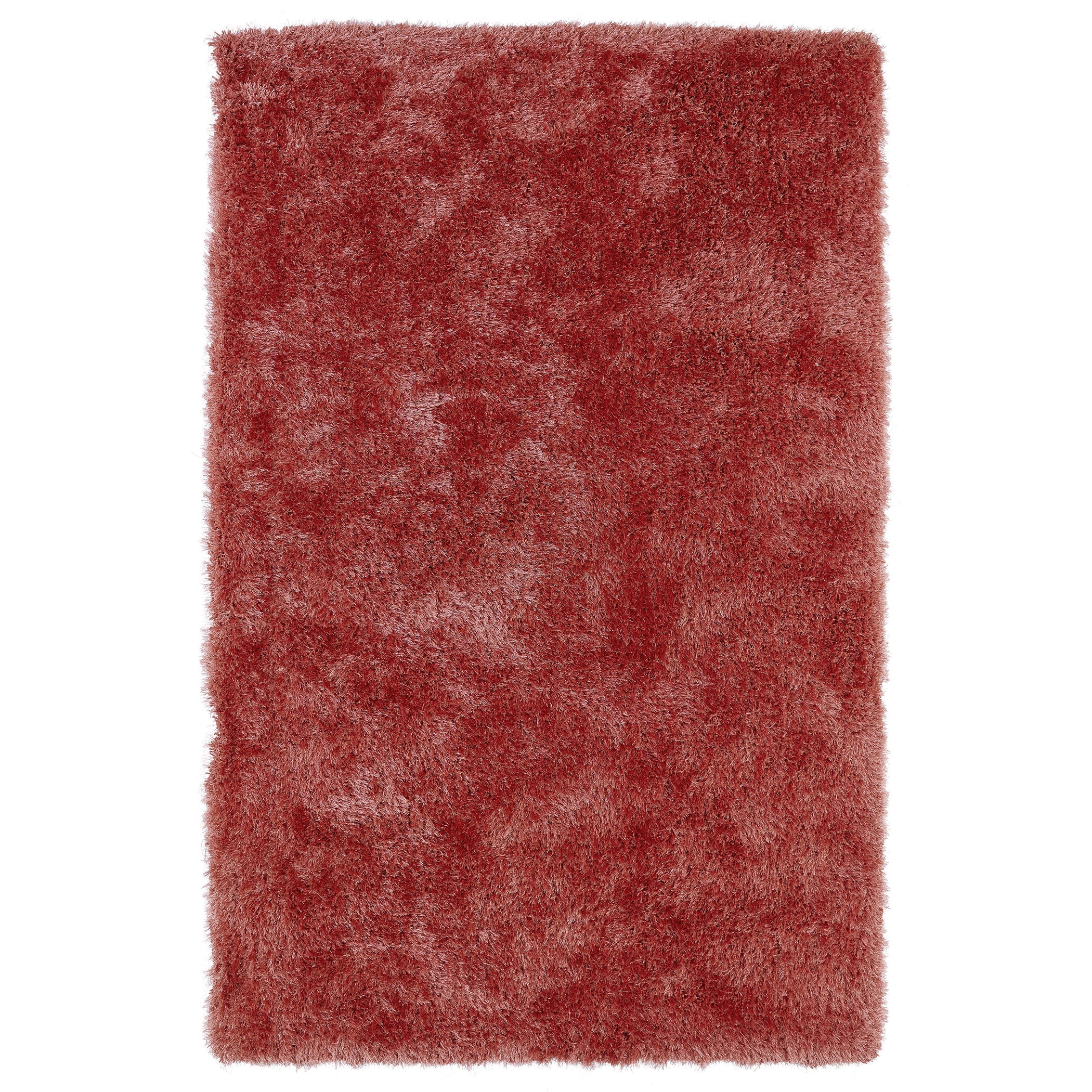 Hand tufted Silky Shag Coral Rug (2 X 3)