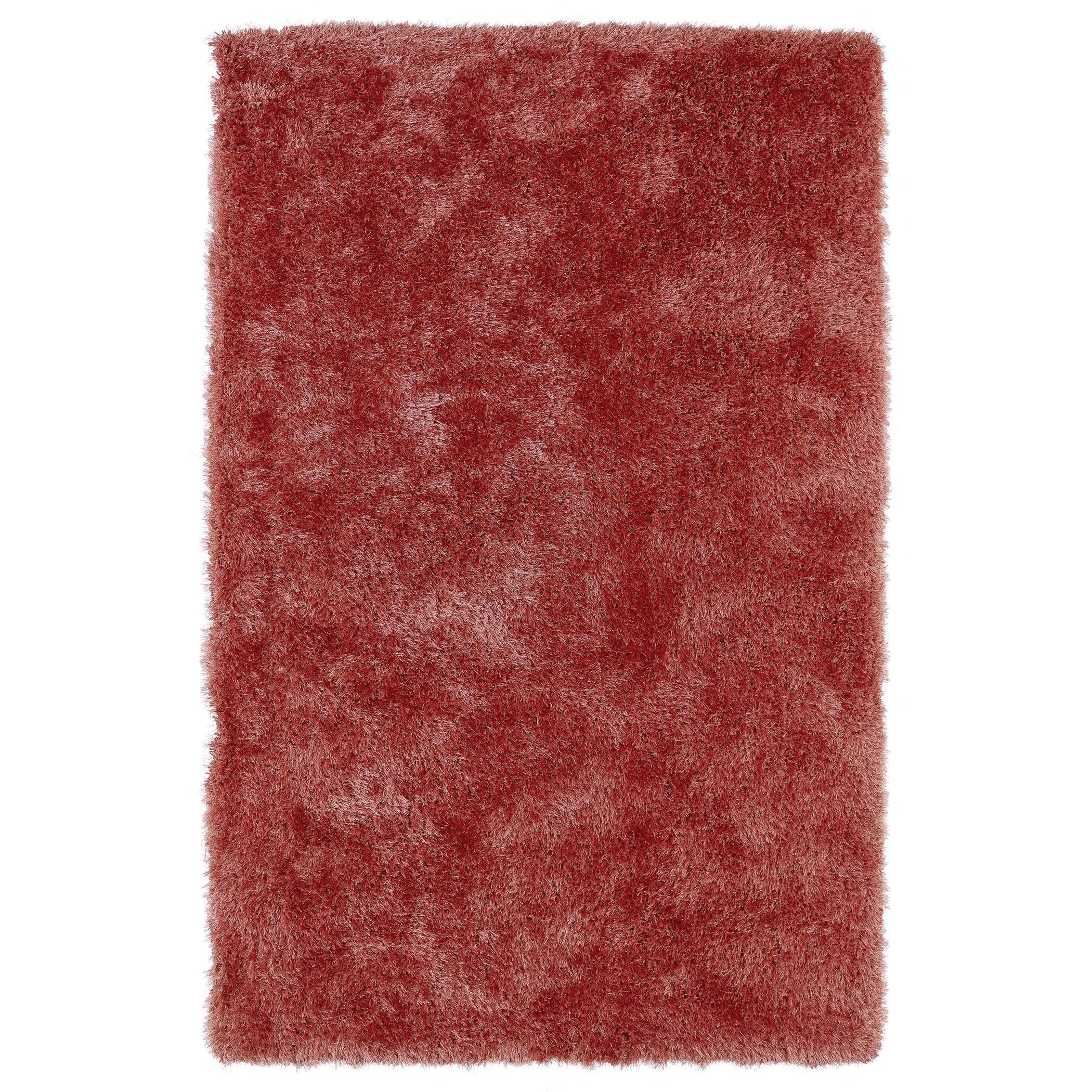 Hand tufted Silky Shag Coral Rug (3 X 5)