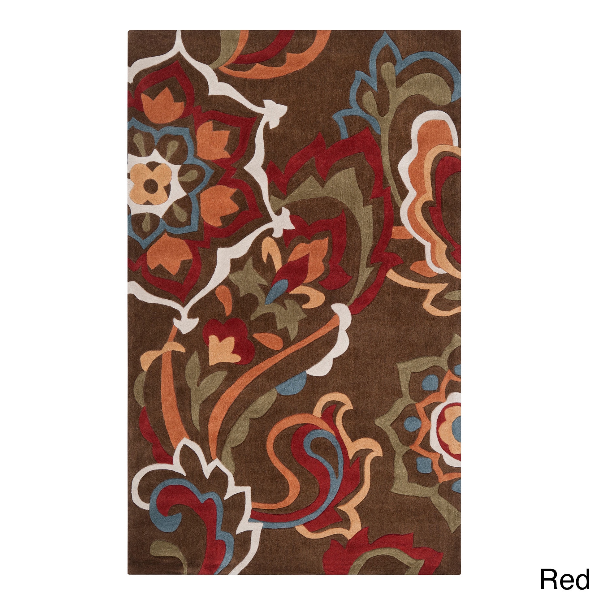 Hand tufted Floral Contemporary Accent Rug (2 X 3)