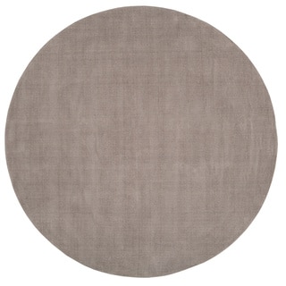 Hand-loomed Monroe Solid Casual Wool Round Area Rug