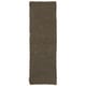preview thumbnail 131 of 218, Handmade Jefferson Felted Wool Plush Area Rug 2' 6" x 8' - Dark Brown - Runner
