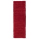 preview thumbnail 128 of 218, Handmade Jefferson Felted Wool Plush Area Rug 2' 6" x 8' - Red - Runner