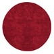 preview thumbnail 84 of 218, Handmade Jefferson Felted Wool Plush Area Rug 8' Round - Red - Runner/Round