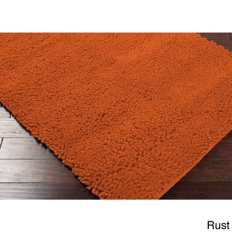 Handmade Jefferson Felted Wool Plush Area Rug