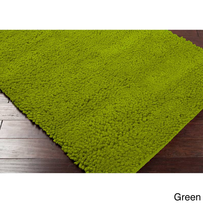 Handmade Jefferson Felted Wool Plush Area Rug
