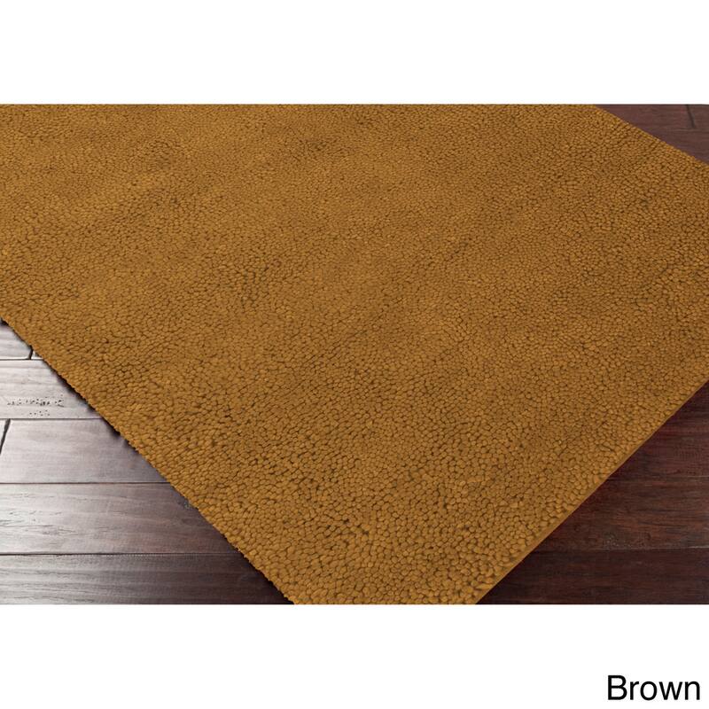 Handmade Jefferson Felted Wool Plush Area Rug