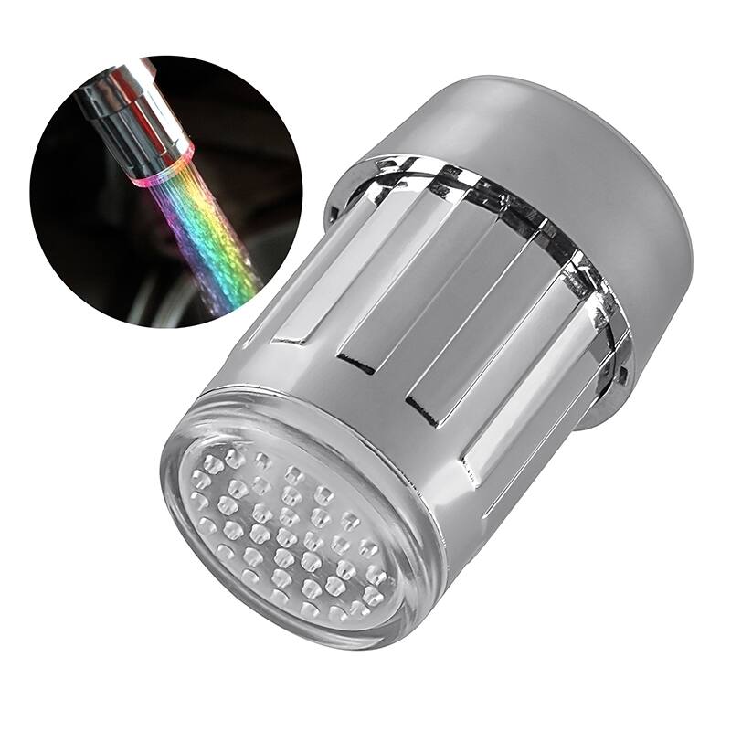 Insten 7-color LED Water Flow Stream Powered Color-changing Faucet Shower Head