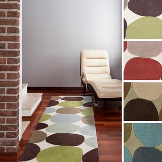 Anabelle Hand-tufted Camel-color Wool Rug (2'6 x 10') - 15813107 ...