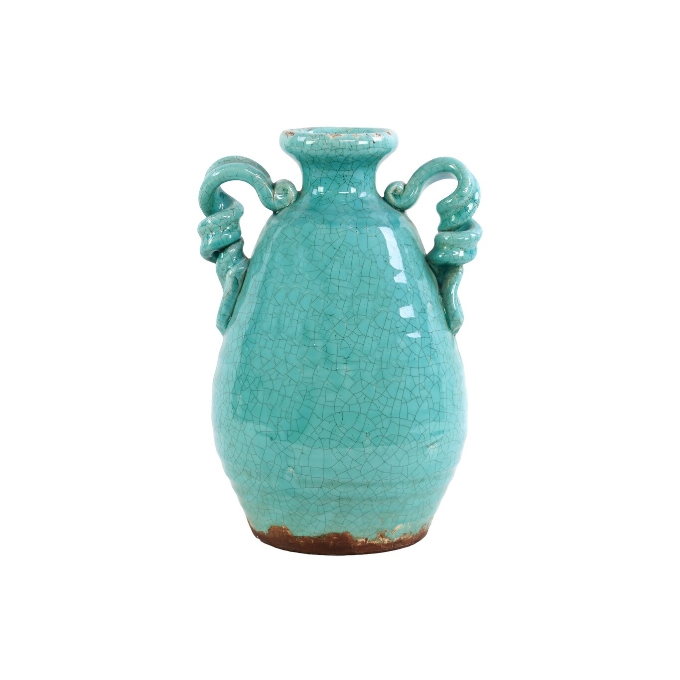 Ceramic Tuscan Turquoise Vase