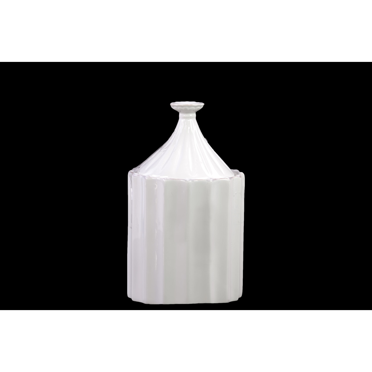 Ceramic Canister White Small