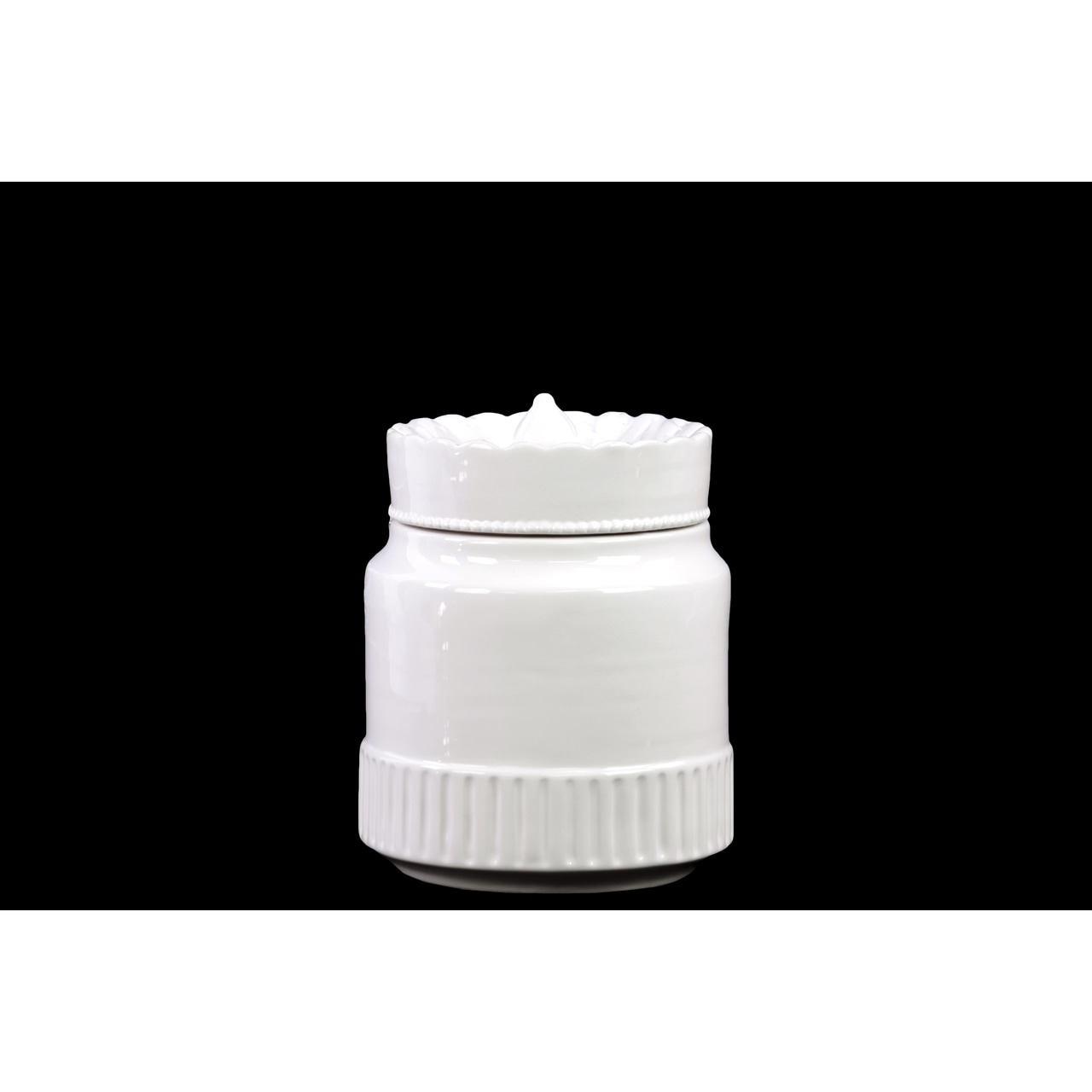 Ceramic Canister White Small