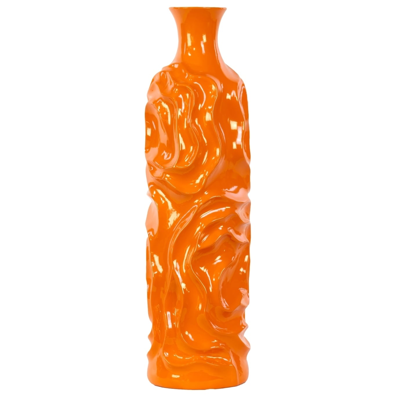 Ceramic Vase Orange 20h