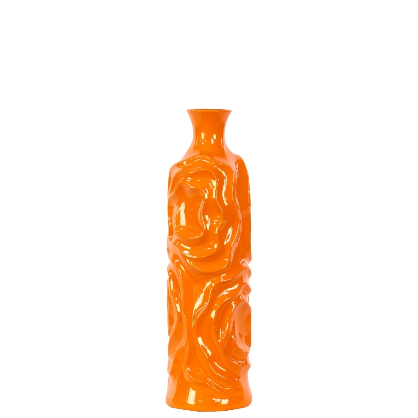 Ceramic Vase Orange 16h