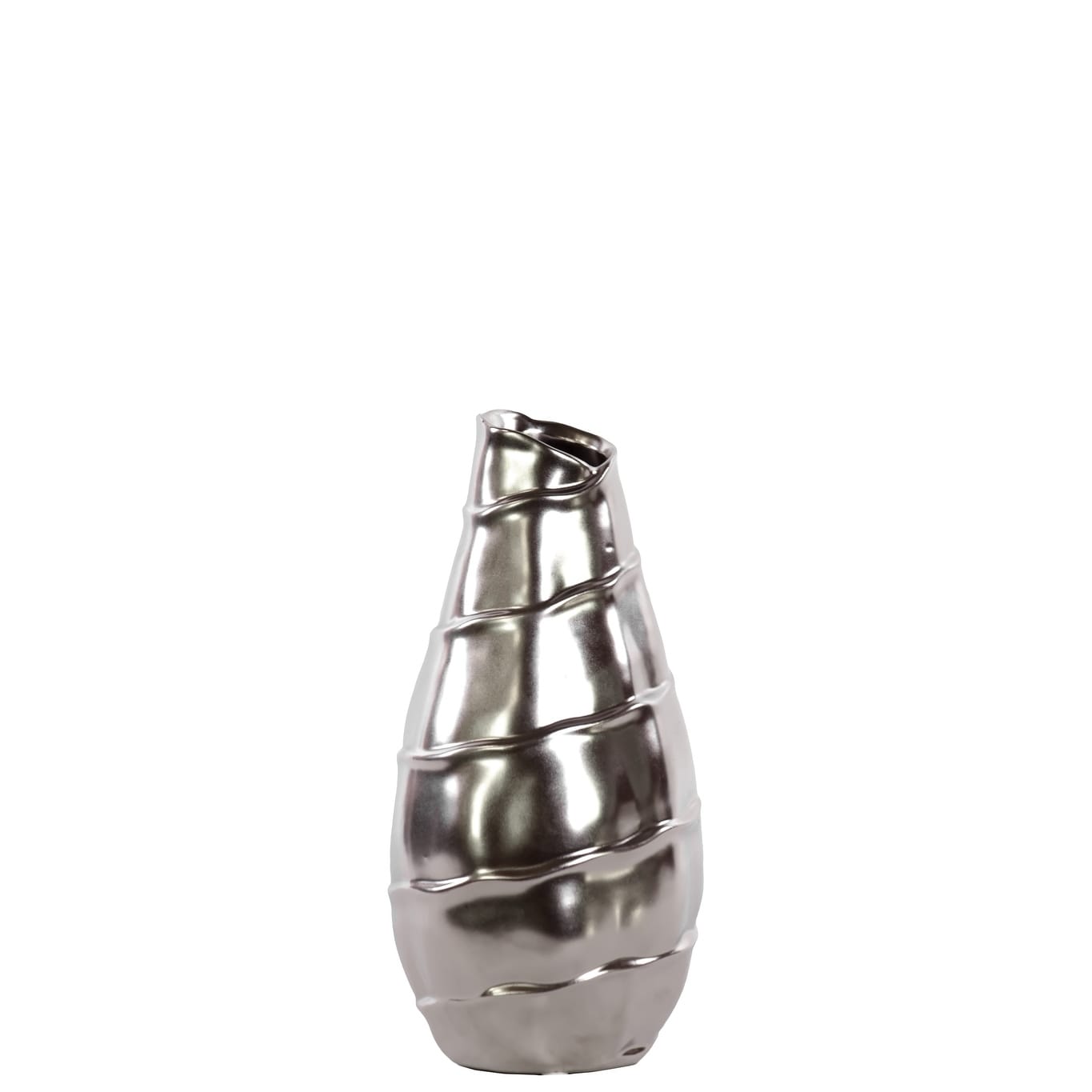 Ceramic Vase Silver