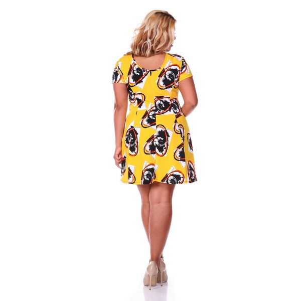women's plus size fit and flare dresses