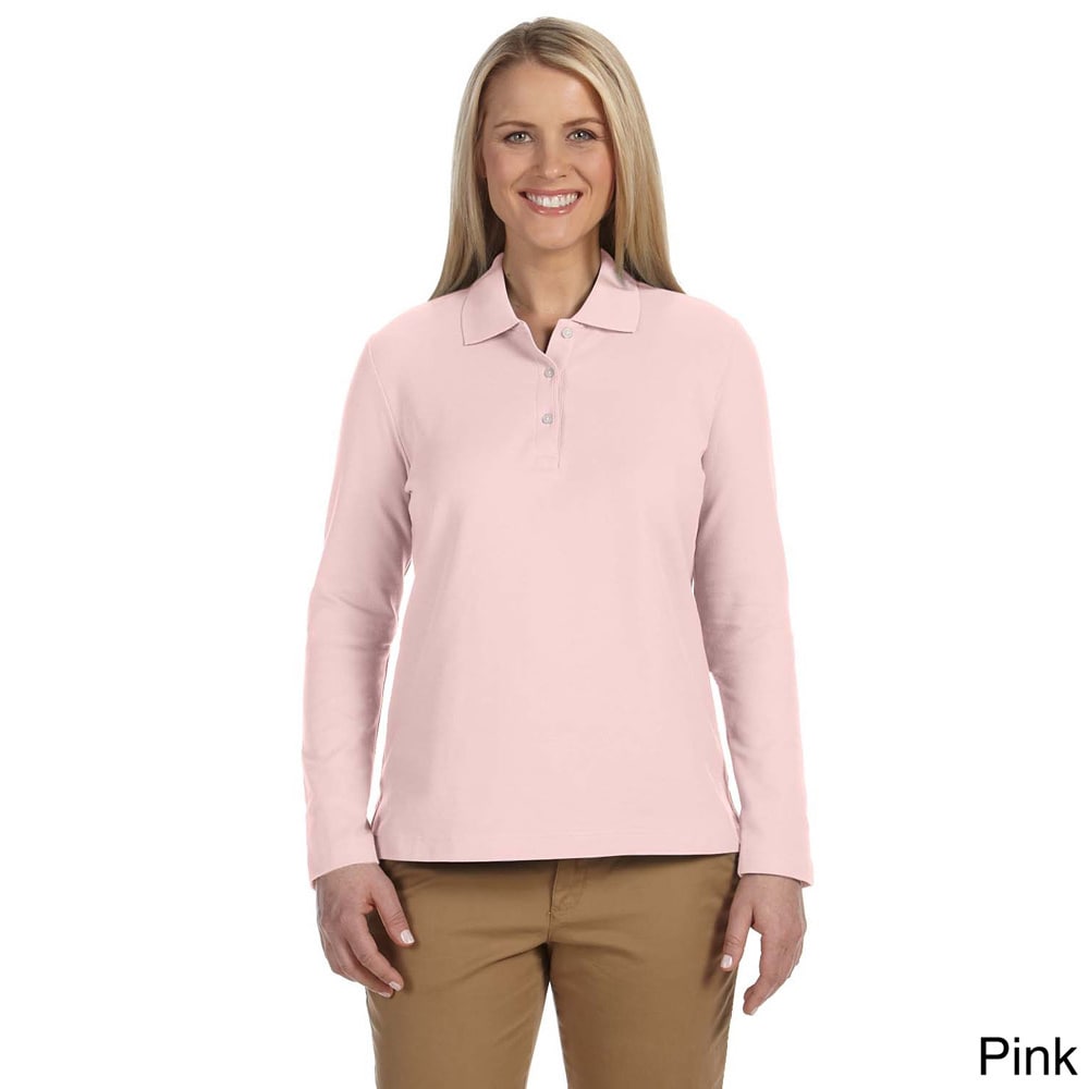 pink and grey polo shirt