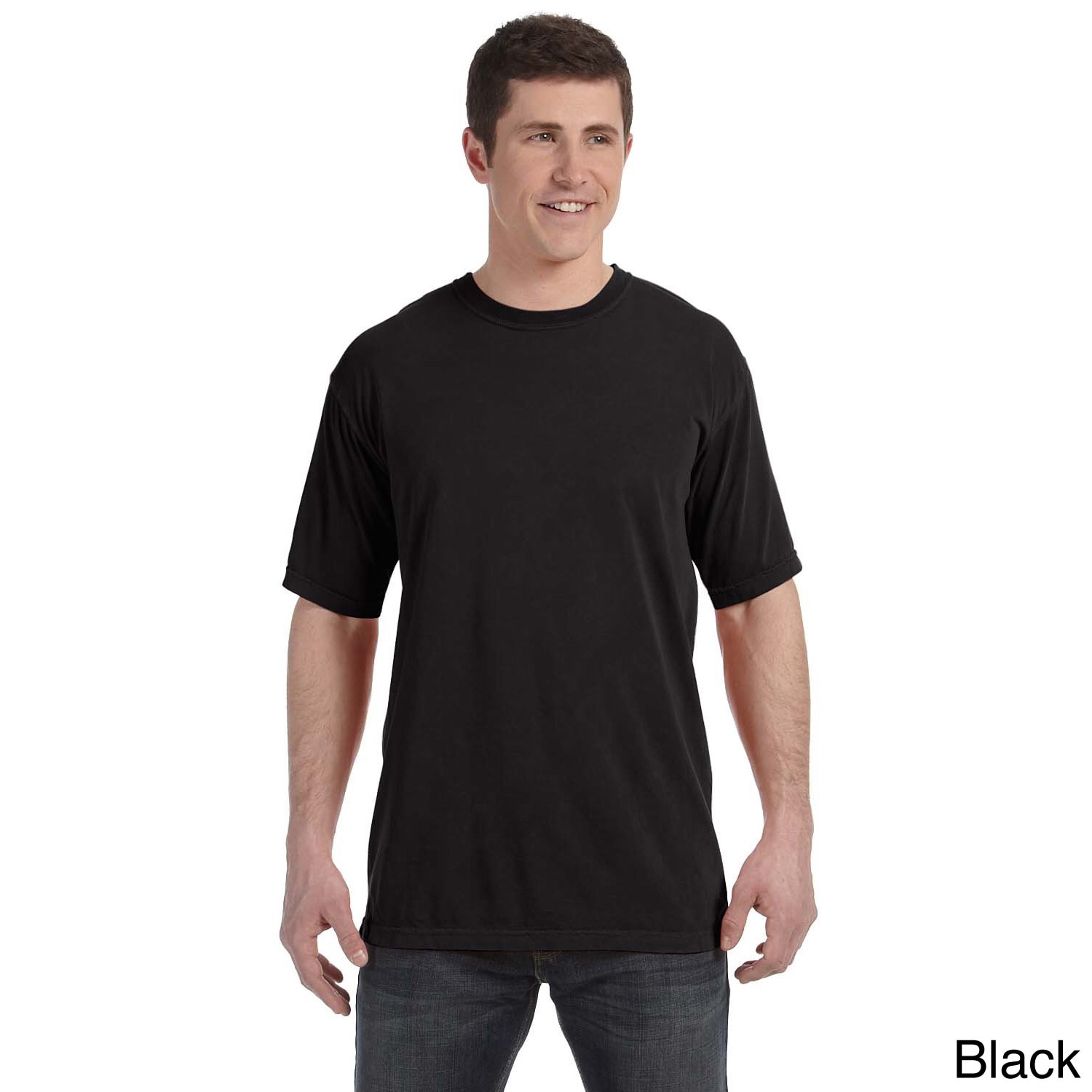 Comfort Colors Mens Ringspun Garment dyed T shirt Black Size XXL