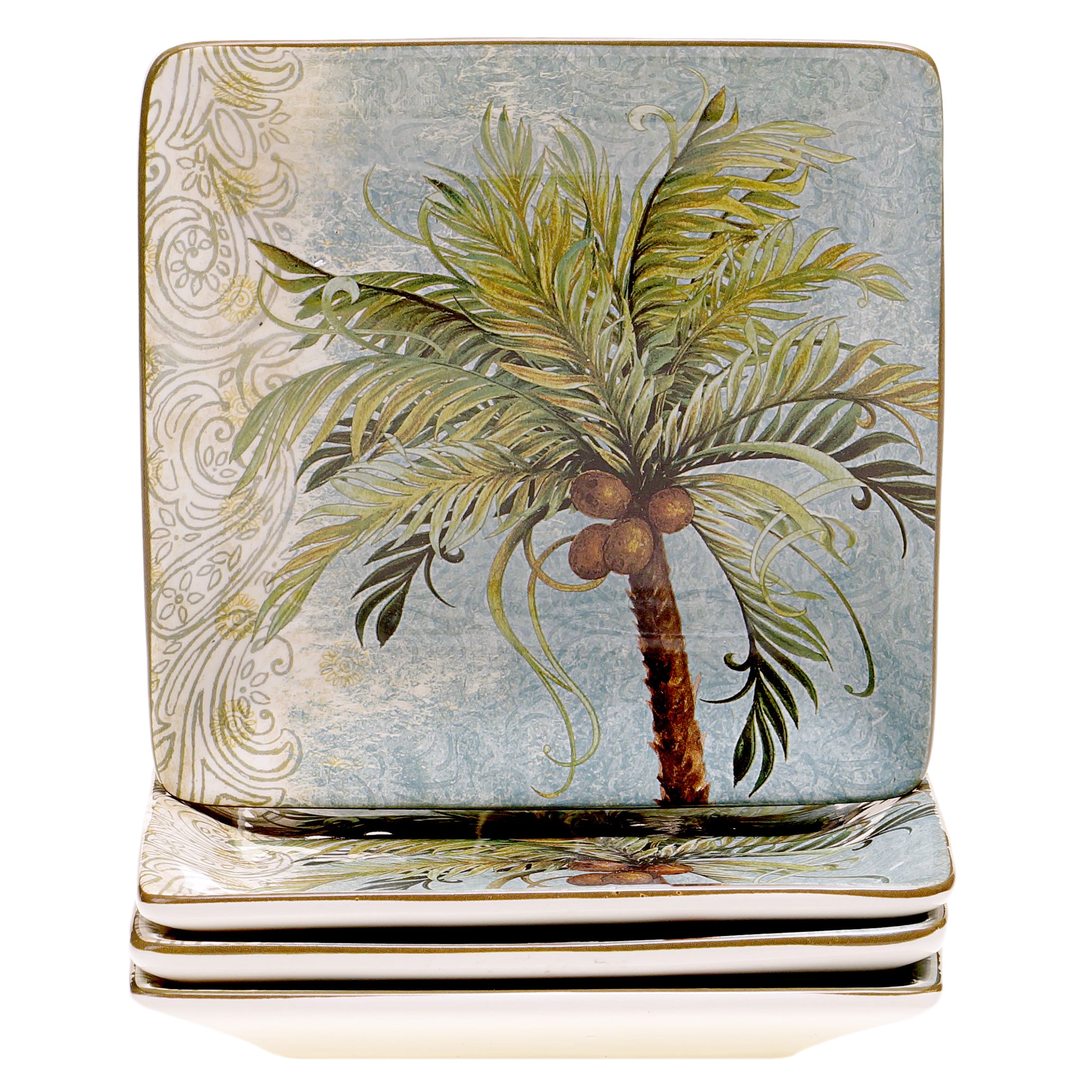 Key West 6 inch Canape Plate (set Of 4)